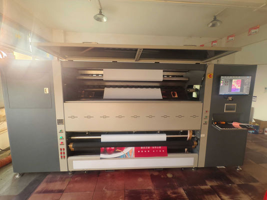 4 / 8 রং 320 সেমি বড় ফরম্যাট ডাই Sublimation উচ্চ গতির পতাকা প্রিন্টিং মেশিন কাস্টম পতাকা তৈরীর জন্য